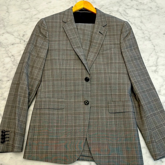 Paul Smith Light Grey Windowpane Suit - Size 36 - Picture 1 of 7